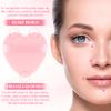 Gjinxi Cottons Powder Puff 6 Pcs Face Powder Puff Heart Makeup Puff Velour Soft Puffs Dry Wet Setting MIni Beauty Tool Reusable Puff With Strap For Setting, Contouring, Eyes, (Pink) view 3