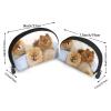 Xsovgoi Cute Pomeranian Plug Shell Shapes Portable Makeup Bag Multi-Function Cosmetic Bag Storage Bag 2pcs view 2