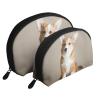Xsovgoi Corgi Dog Shell Shapes Portable Makeup Bag Multi-Function Cosmetic Bag Storage Bag 2pcs view 1