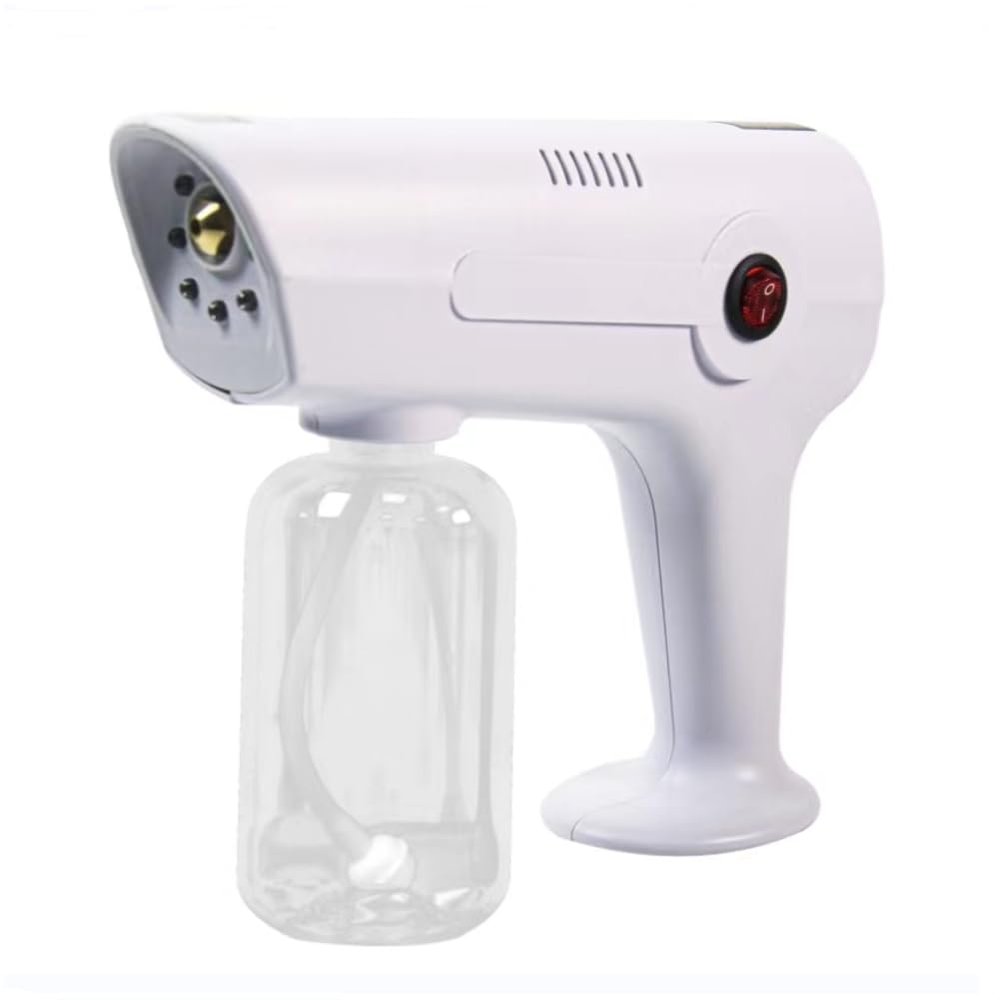 Portable Nano Steam Gun Hair Care Sprayer Hot Dyeing Care Red&Blue Micro Mist Machine Spray Gun Facial Steamer