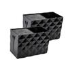 Outanaya Double Slots Hair Scissors Holder Non-slip Organizer for Salon Tools Storage Box for Combs and Clips Capacity Black Hairdressing Supplies view 1