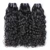 Ladiaryf Water Wave Bundles Human Hair Soft Brazilian Virgin Human Hair 100% Unprocessed Wet and Wavy Curly Bundles Natural Black Color Can Be Dyed Total 300g 16 16 16 Inch view 2