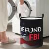 Abolish Defund The Fbi Circular Hamper Lasting Organization Bedroom Bathroom Dcor view 1