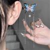 2 Pcs Metal Hairpin Hair Chopsticks Flower Hair Stick Butterfly Handmade Classic Hair Pins for Women Girls 062#03 view 2