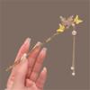 2 Pcs Metal Hairpin Hair Chopsticks Flower Hair Stick Butterfly Handmade Classic Hair Pins for Women Girls 062#03 view 4