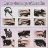 atcdfuw Eyeliner,2 Pcs Eyeliner Stencils,Matte Plastic Smoky Eyeshadow Applicators Guide Template Tool Professional Eye Makeup Tool, As the Picture shows view 2