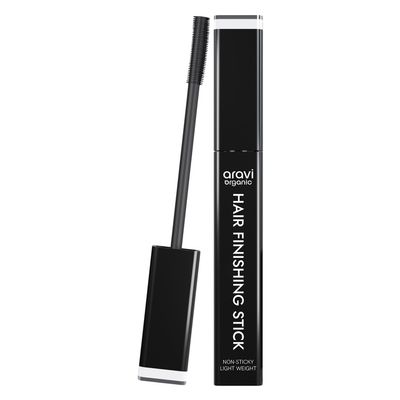 Aravi Organic Hair Finishing Stick - Flyaway Natural Styling Frizz Control - Smooth, Shiny & Non-Greasy Look - 0.5 FL Oz /15ml