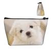Xsovgoi Cute Maltese Puppy Travel Makeup Bag Organizer, Cosmetic Bags, Multi Purpose Pouch Bag view 4