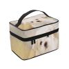 Xsovgoi Cute Maltese Puppy Travel Makeup Bag Organizer, Portable Cosmetic Bags, Multi Purpose Pouch Bag view 2