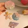 Hair Pins Artificial Shell Pearl Starfish Hair Clip Set Resin Alligator Hair Clips Seashell Hair Clips Princess Clip Beach Mermaid Hairpin Headwear Styling Hair Accessories For Girls Women Ladies Hair view 4
