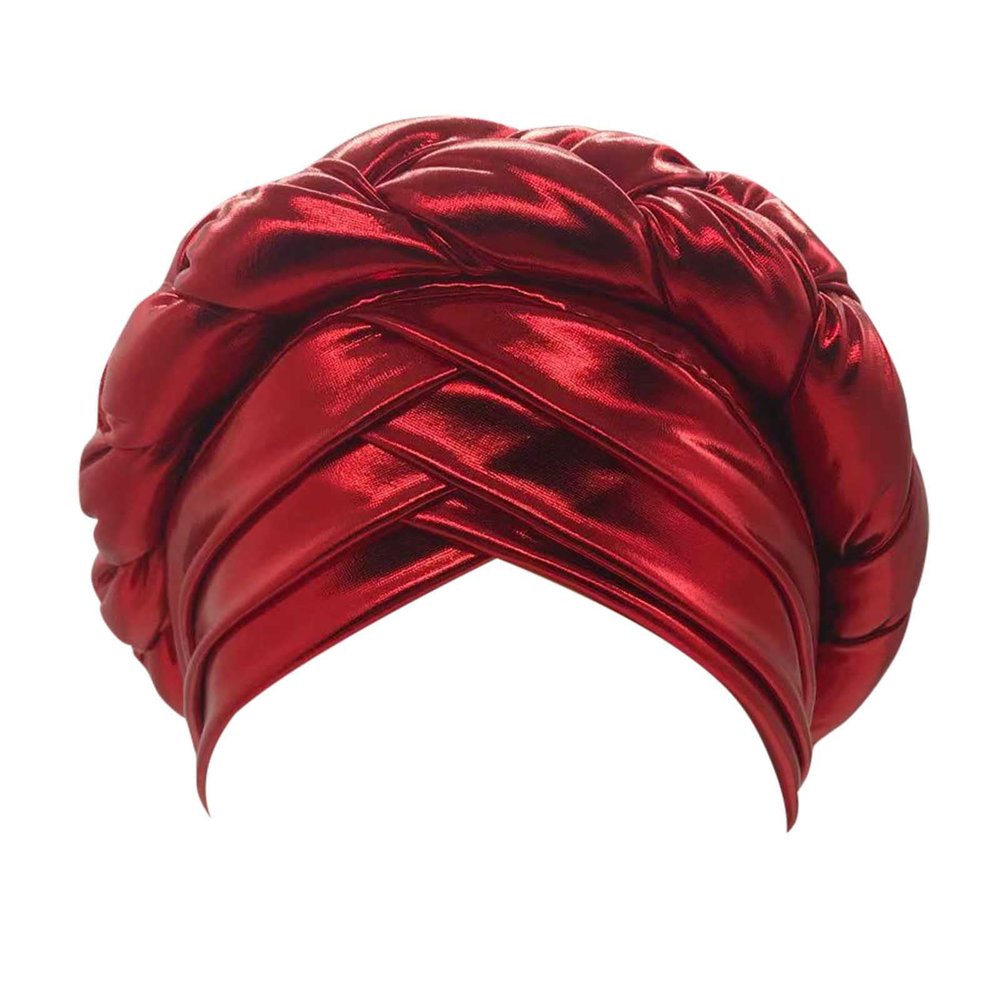 Turban Head Wrap Scarf African Women Soft Long Scarf Shawl Hair Boho Headwrap Stretch Headband Tie (Black, One Size)
