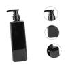 Amosfun 2pcs Black Soap Bottle Press Pump Refillable Shampoo and Lotion Dispenser for Easy Use for Home Decor Pet Container for Body Wash and Shower Gel view 3