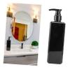 Amosfun 2pcs Black Soap Bottle Press Pump Refillable Shampoo and Lotion Dispenser for Easy Use for Home Decor Pet Container for Body Wash and Shower Gel view 4