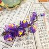 1 pcs Rabithenn 6.69inch Huilan Hairclip Chinese Hanfu and Style Retro Flower with Metal Handmade Hair Clip Hair Accessories for Women Girls Long Hair (Huilan Hair Clip) view 3