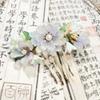 1 pcs Rabithenn Purple Morning Glory Hairpin Chinese Hanfu Style Hair Fork Retro Flower with Resin Handmade Hair Clip Hair Accessories for Women Girls Long Hair (Morning Glory) view 1