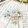 1 pcs Rabithenn Purple Morning Glory Hairpin Chinese Hanfu Style Hair Fork Retro Flower with Resin Handmade Hair Clip Hair Accessories for Women Girls Long Hair (Morning Glory) view 3