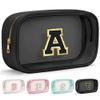 YOOLIFE Initial Makeup Bag Travel Toiletry Bag Clear Makeup Bag Cosmetic Bags Travel Essentials Gifts for Girls Teen Girlfriend Teacher Birthday Birthday Gifts for Kids Black Graduation Gifts A view 1