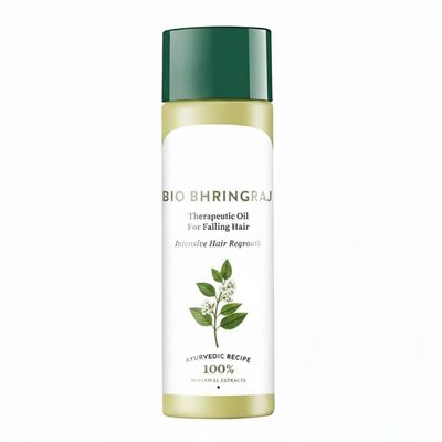 Bhringraj Hair Oil for Falling Hair, Intensive Hair Regrowth, Nourishing Hair Follicles, Strong and Shiny Hair, For All Skin Types -120ml