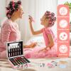 Anpro All-in-One Makeup Kit for Girls 10-12 with Case, Pro Teen Makeup Set, Tween Makeup Kit, Full Starter Make Up Kit with Brushes, Eyeshadow Palette, Blushes, Glitter Gel, Temporary Tattoo Stickers view 3