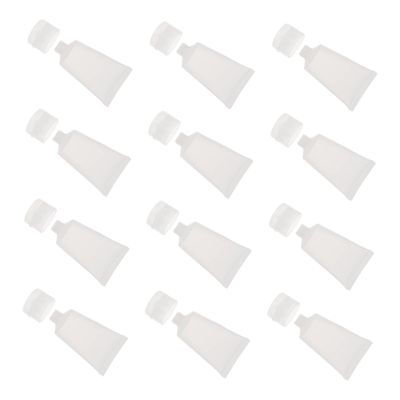 Mikinona 12pcs Travel Lotion Bottles Squeeze Tube Containers for Liquid Cosmetics Leakproof Dispenser for Shampoo Lotion and Sunscreen for Travel and Toiletries