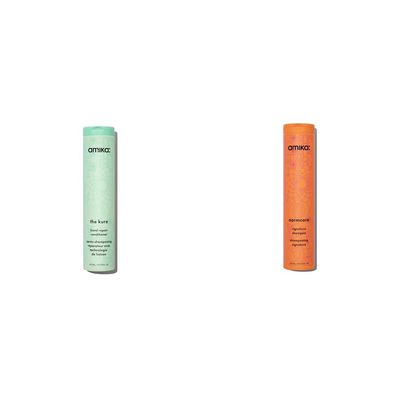 amika the kure bond repair conditioner, 275ml & normcore signature shampoo, 275ml