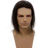 Civmo 12inch Toupee for Men 100% European human hair Pieces Replacement Systems Swiss Lace Front Mono Lace Top Thicker PU Around 8x10 Inches Hairpieces (#3 Dark Brown Color, 10x8INCH) view 2