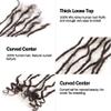 0.2cm 8-12inch 20-40 Strands 100% Real Human Hair Micro Dreadlock Extensions with Curly Ends Natural Black Curly Locs Can Be Dyed Bleached Curled And Twisted (Natural black, 20 strands 8inch) view 2