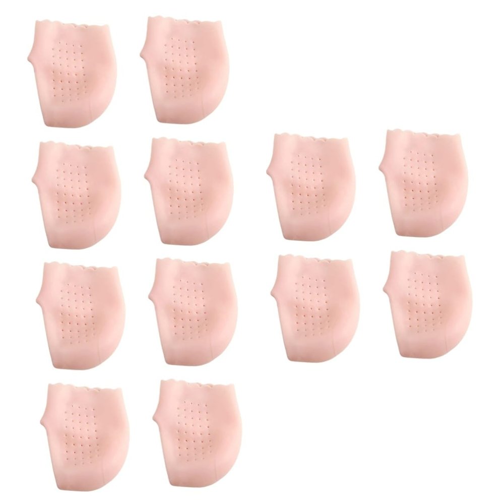 FRCOLOR 6pairs Women Lace Heel Socks Moisturizing Thin Heel Protective Sleeves for and Comfortable and Breathable Foot Care