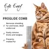 Eye Envy ProGlide Deshedding and Detangling Comb for Long-Haired Cats | Remove Undercoat, Excess Hair, Tangles & Knots | 6" Dual-Tooth Comb with Rounded Pins view 2
