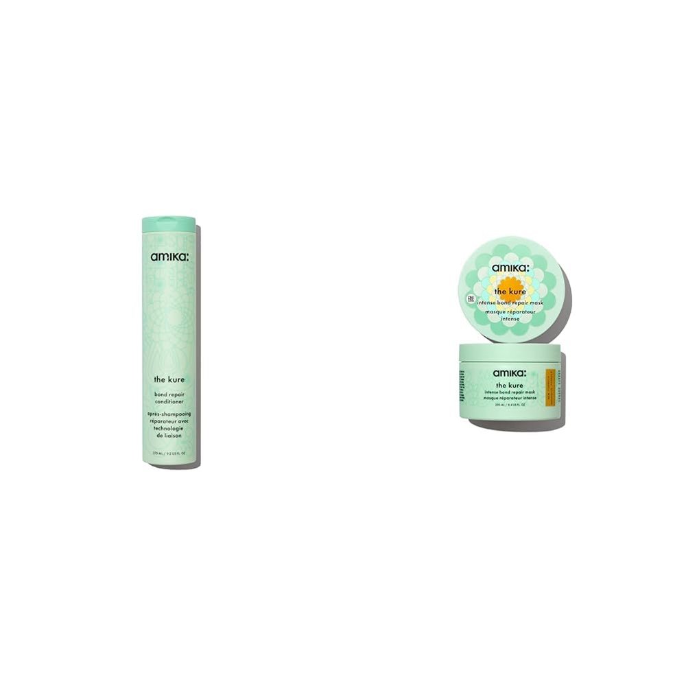 amika the kure bond repair conditioner, 275ml & the kure intense bond repair mask, 250ml (Packaging May Vary)