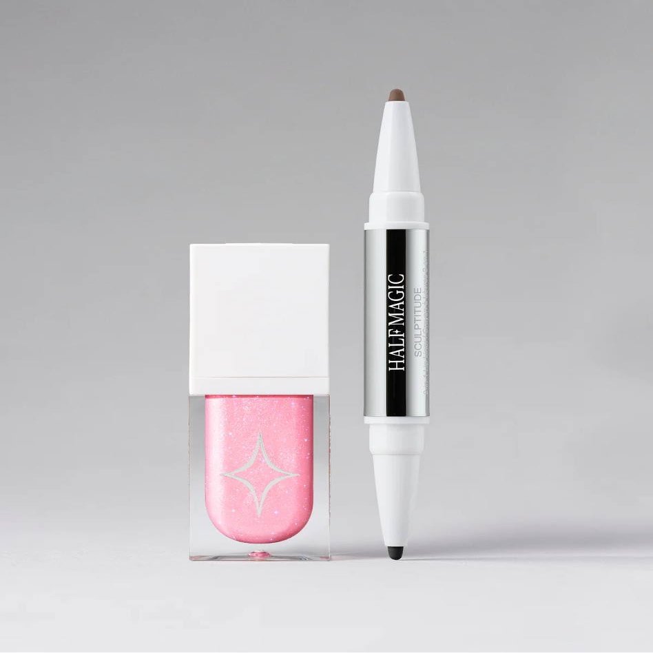 Half Magic Magic Drip Liptrik Kit Y2K CHERUB - Magic Drip Glitter Lip Gloss in Y2K Cherub & Sculptitude Lip Liner in Badassery Parade