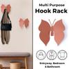 ARTiLETTO Butterfly 3D Wall Hooks for Bedroom. Wall-Mounted Butterfly Design, add a Playful Touch While stylishly Holding Coats, Backpacks, Purses, Jewelry, and Towels view 3