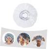UTHCLO Shower Cap for Adults Reusable Bathing Hat for Long Hair Design for Men and Women Durable and Convenient Hair Protection The Shower view 2