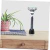 Didiseaon Razor Stand Oblique Opening Shaving Brush Holder Men Shaver Holder in Double Anti-slip Base view 4