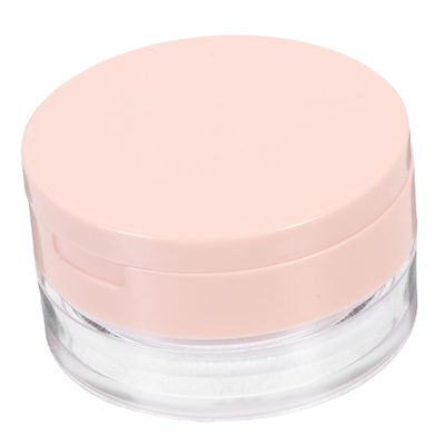 Ipetboom Cosmetic Organizer Mirror Makeup Case for Body Powder Portable Powder Puff Box Leakproof Design