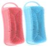 Ipetboom 2pcs Silicone Body Scrubber Brushes Soft Bathing Brushes for Exfoliating and Deep Cleaning for Shower Use Gentle Skin Space-Saving Design and view 1