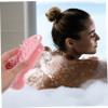 Ipetboom 2pcs Silicone Body Scrubber Brushes Soft Bathing Brushes for Exfoliating and Deep Cleaning for Shower Use Gentle Skin Space-Saving Design and view 2