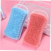 Ipetboom 2pcs Silicone Body Scrubber Brushes Soft Bathing Brushes for Exfoliating and Deep Cleaning for Shower Use Gentle Skin Space-Saving Design and view 4