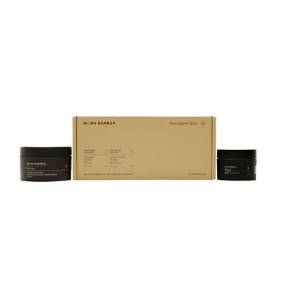 Blind Barber Bryce Harper Gift Set - Two Piece Men's Grooming Kit - Hair Clay + Beard Balm - Everyday Kaolin Clay Hair Pomade + Beard Care Kit for Men (2 Count)