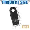 8 Pcs Shaver Cleaning Brush Set for Electric Hair Clippers - Razor Cleaner Nylon Hair Brush Set (Black) view 2