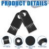 8 Pcs Shaver Cleaning Brush Set for Electric Hair Clippers - Razor Cleaner Nylon Hair Brush Set (Black) view 3