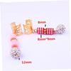 Beatifufu 20pcs Hair Accessory Hair Rings Metal Resin Beads for Braids Festive Decor for Parties Random Style view 2