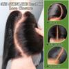 Mnador 5x5 SKINLIKE Real HD Lace Closure Straight Human Hair 0.095mm Ultra-thin hd lace Closure with Tiny knots Brazilian Virgin Human Hair Free Part Closure pre plucked with Natural Hairline, 14inch view 4