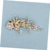 Beatifufu Elegant Pearl Edge Hair Clip for Women Bridal Hairpin Floral Hair Pin Flower Clip for Wedding Party Prom view 3