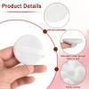 6 PCS Setting Powder Puff, 2 Inch Small Round Makeup Pads with Ribbon, Soft Velour Eye Shadow Foundation Blender Sponge Makeup Tools for Loose Powder & Liquid Cosmetic view 2