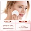6 PCS Setting Powder Puff, 2 Inch Small Round Makeup Pads with Ribbon, Soft Velour Eye Shadow Foundation Blender Sponge Makeup Tools for Loose Powder & Liquid Cosmetic view 3