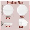 6 PCS Setting Powder Puff, 2 Inch Small Round Makeup Pads with Ribbon, Soft Velour Eye Shadow Foundation Blender Sponge Makeup Tools for Loose Powder & Liquid Cosmetic view 4