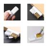 Airgoesin 6pcs Bur Cleaning Brass Wire Nylon Brush Dental Nail File Nail Drill Suitable for Cleaning Paint Rust Dirt, Adhesive Tab on The Back view 4