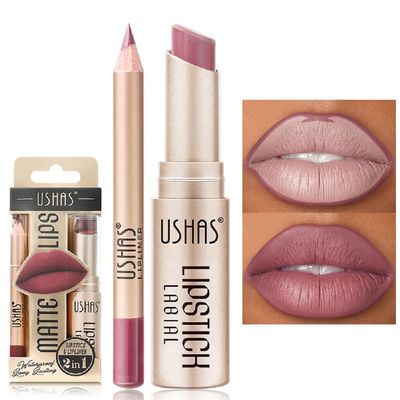 Generic Lip Liner and Lipstick Set, 12 Colors, Non-stick Cup, Long-lasting and Waterproof, Matte Finish (5)