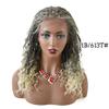 NinthAvenue Basics 18"" HD Short Boho Box Braided Wigs Knotless Cornrow Box Braid Wig for Women With Baby Hair 4 3/4"" x12 1/2"" Lace Frontal Synthetic Fiber Lightweight Braiding Wigs#1B/613T-#Black/BlondeT view 2